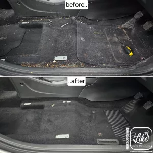 Car interior deep clean detailing