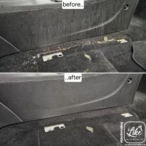 Car interior deep clean detailing